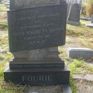 FOURIE Anna Magrieta Sophia -1961
