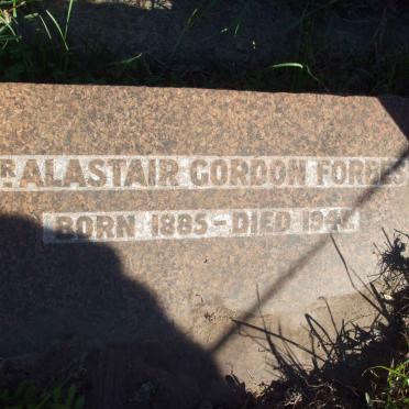 FORBES Alastair Gordon 1885-1941
