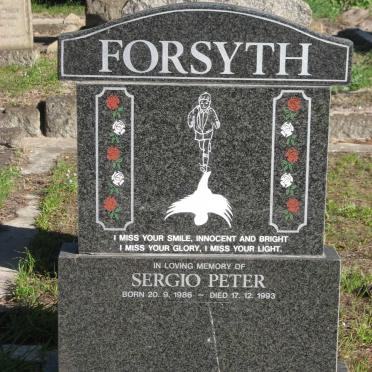 FORSYTH Sergio Peter 1986-1993