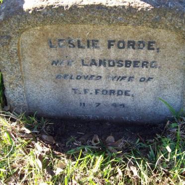 FORDE Leslie nee LANDSBERG -1949