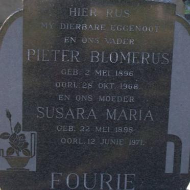 FOURIE Pieter Blomerus 1896-1968 &amp; Susara Maria 1898-1971