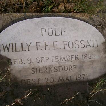 FOSSATI Willy F.F.E. 1888-1971