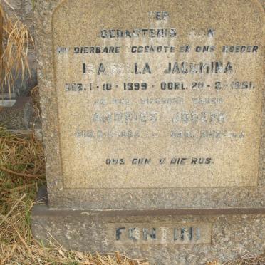 FONTINI Andries Joseph 1895-1962 &amp; Isabella Jacomina 1899-1961