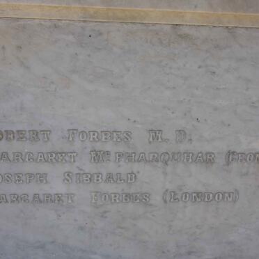 FORBES Robert :: Mc PHARQUHAR Margaret  :: SIBBALD Joseph :: FORBES Margaret