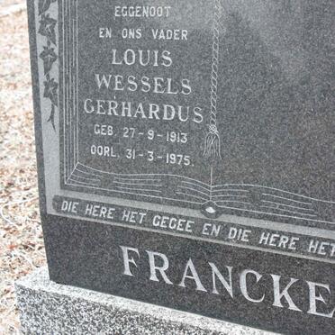 FRANCKE Louis Wessels Gerhardus 1913-1975
