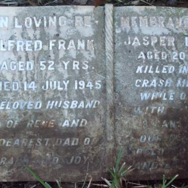 FRANK Alfred -1945 :: LANG Jasper -1941