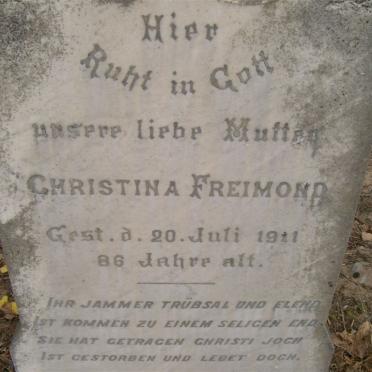 FREIMOND Christina -1911