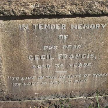 FRANCIS Cecil