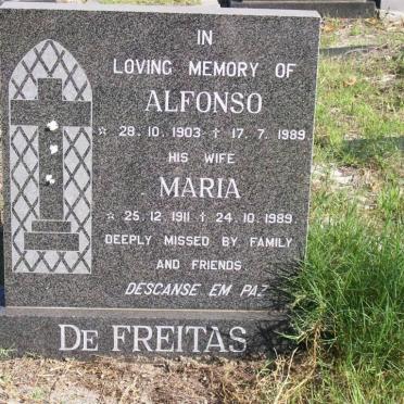 FREITAS Alfonso, de 1903-1989 &amp; Maria 1911-1989