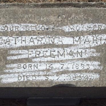 FREEMAN Catharina Maria 1883-1954
