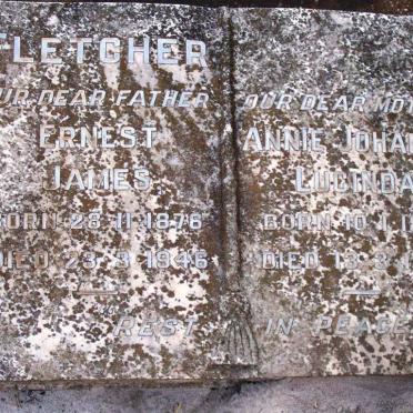 FLETCHER Ernest James 1976-1946 &amp; Annie Johanna Lucinda 1877