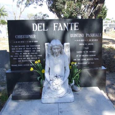 FANTE Quintino Pasquale, del 1905-1972 :: DEL FANTE Nilo Pietro 1939-1997 :: DEL FANTE Christopher 1974-1989