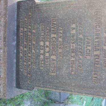 FALCK David Geoge Anosi 1893-1948 &amp; Margaretha Elizabeth BEESELAAR 1893-1966