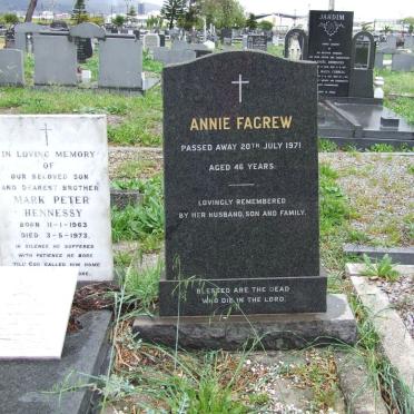 FAGREW Annie -1971 :: HENNESSY Mark Peter 1963-1973