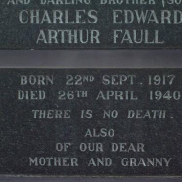 FAULL Charles Edward Arthur 1917-1940
