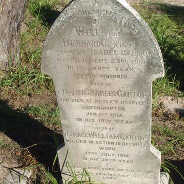 GARTON William Bernard -1914 