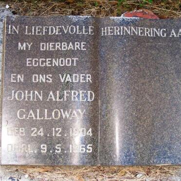 GALLOWAY John Alfred 1904-1965