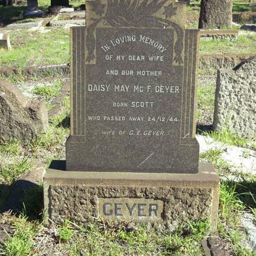 GEYER Daisy May Mc F. nee SCOTT  -1944