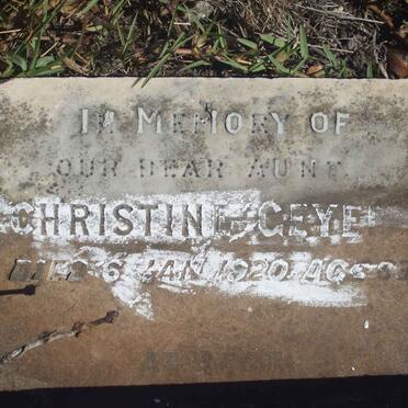 GEYER Christine -1920