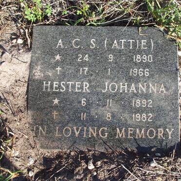 GENIS A.C.S. 1890-1966 &amp; Hester Johanna 1892-1982_3