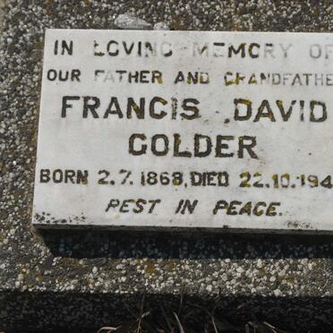 GOLDER Francis David 1868-1948