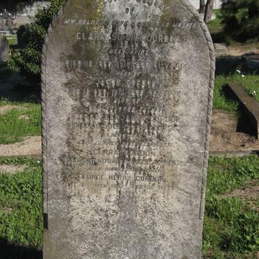 GORDON George Benjamin -1923 &amp; Clara Sophia DAVIDS -1916