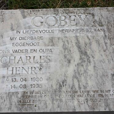 GOBEY Charles Henry 1930-1995