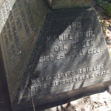 GOODMAN Annie nee GREEN -1928