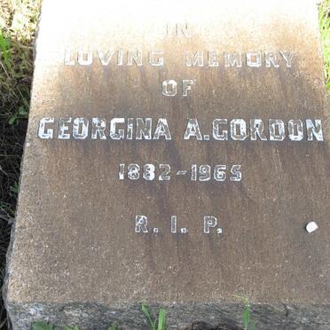 GORDON Georgina A. 1882-1965