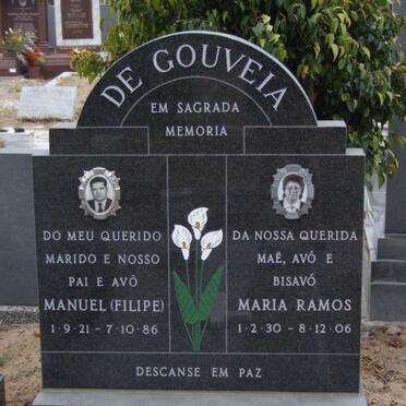 GOUVEIA Manuel, de 1921-1986 &amp; Maria RAMOS 1930-2006
