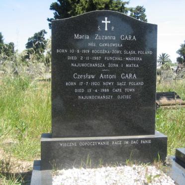 GARA Czestaw Antoni 1920-1988 &amp; Maria Zuzanna GAWLOSKA 1919-1987