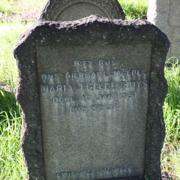 GELDENHUYS Maria J. -1951