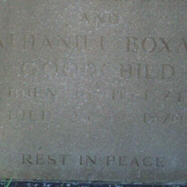 GOODCHILD Nathaniel Boxall 1874-1970