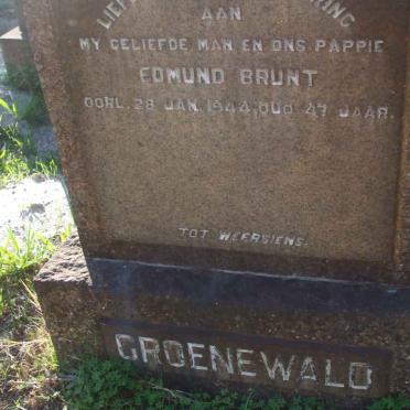GROENEWALD Edmund Brunt -1944