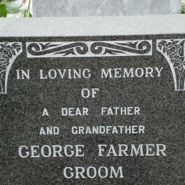 GROOM George Farmer 1896-1980