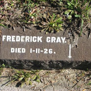 GRAY Frederick -1926