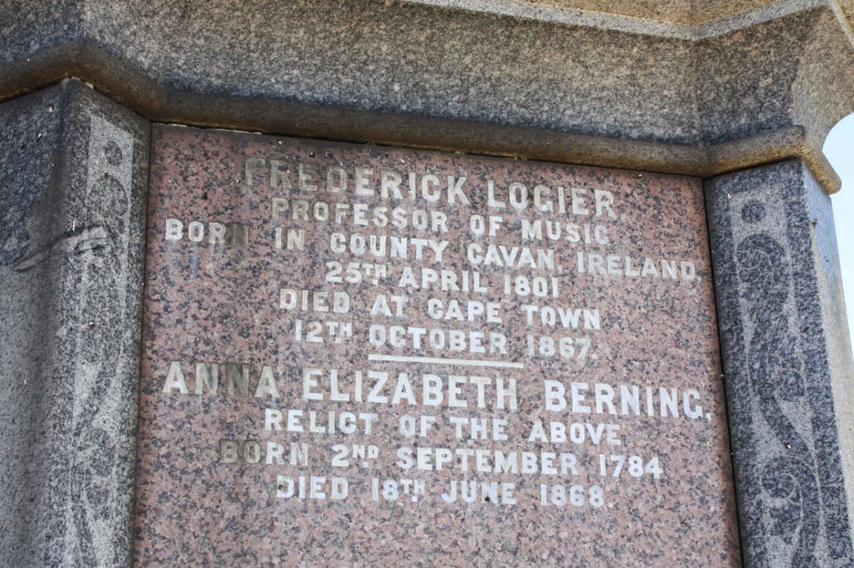 LOGIER Frederick 1801-1867 &amp; Anna Elizabeth BERNING 1784-1868