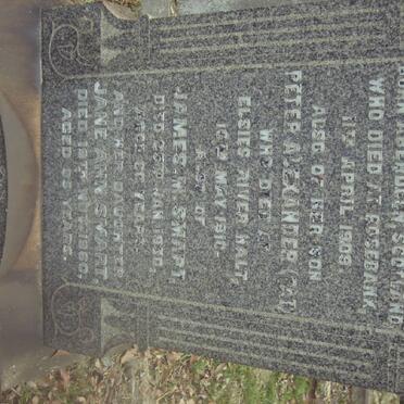 GRANT Jane -1909 :: GRANT Peter Alexander -1910 &amp; Helen Rose -1959 :: SMART James M. -1930 :: SMART Jane Ann -1960