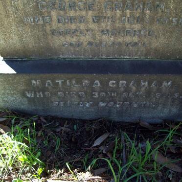 GRAHAM George -1950 :: GRAHAM Matilda -1945