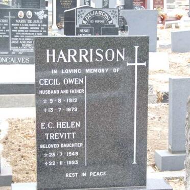 HARRISON Cecil Owen 1912-1979 :: TREVITT E.C. Helen nee HARRISON 1949-1993