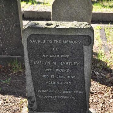 HARTLEY Evelyn M. nee WOEKE -1952