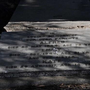 HALLIDAY Alfred -1944 &amp; Emily -1946 :: HALLIDAY Kate -1917