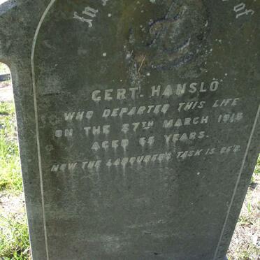 HANSLO  Gert  -1915 