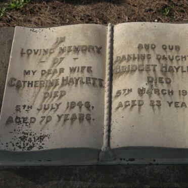 HAYLETT Catherine -1946 :: HAYLETT Bridget -1940