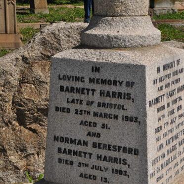 HARRIS Barnett -1903 :: HARRIS Norman Beresford Barnett -1903 :: HARRIS C. 1921-1990