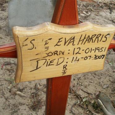 HARRIS E. Eva 1951-2007