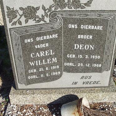 HAMILTON Carel Willem 1919-1969, HAMILTON Deon 1950-1968