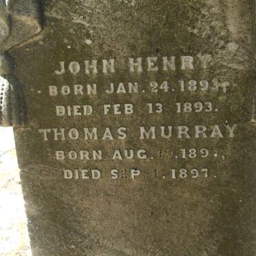 HENRY John 1893-1893 :: MURRAY Thomas 1897-1897