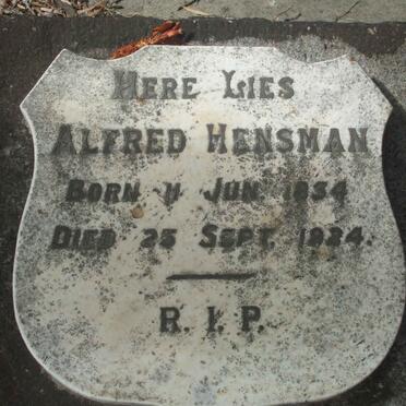 HENSMAN Alfred 1834-1924