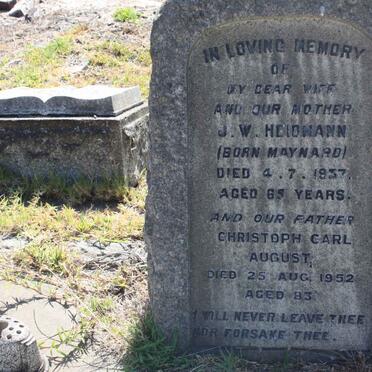 HEIDMANN Christoph Carl August -1952 &amp; J.W. MAYNARD -1937